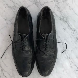 Cap toe lace dress shoe